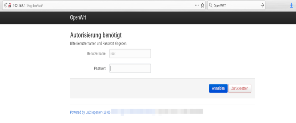 OpenWrt auf Deutsch