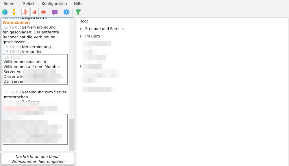 Installation eines Mumble-Servers