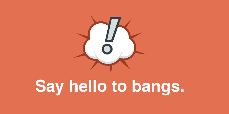 Bang Command mit Duckduckgo
