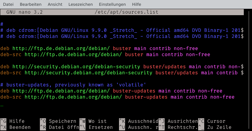 Debian Update von Buster auf Bullseye